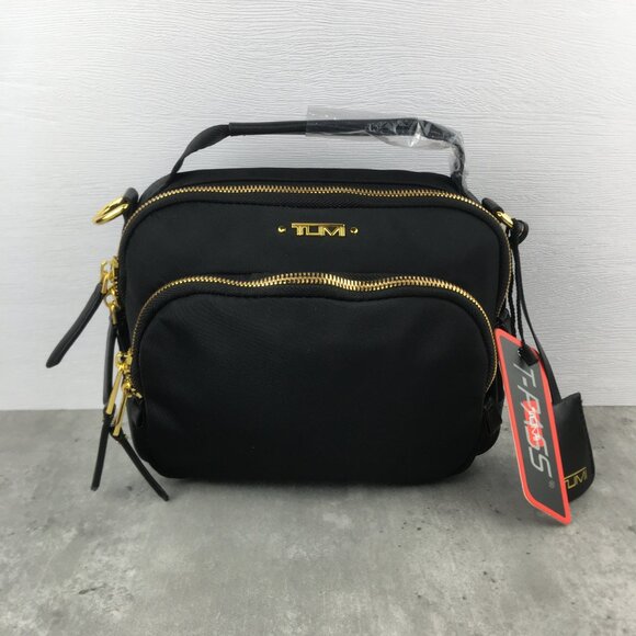 NWT Tumi CorssbodTumi Corssbody bag Voyageur Tory Blacky bag Voyageur Tory Black - Picture 2 of 11